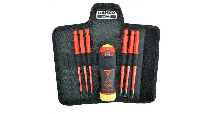 Bahco 808061 - Tournevis à cliquet isolé avec jeu de lames interchangeables pour vis à fente et vis Phillips - 6 pcs 3 Bahco 808061 - Tournevis à cliquet isolé avec jeu de lames interchangeables pour vis à fente et vis Phillips - 6 pcs