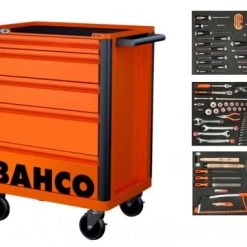 Bahco 1472K5-FULL3 E72 Storage HUB 130pcs - 5 tiroirs - Orange