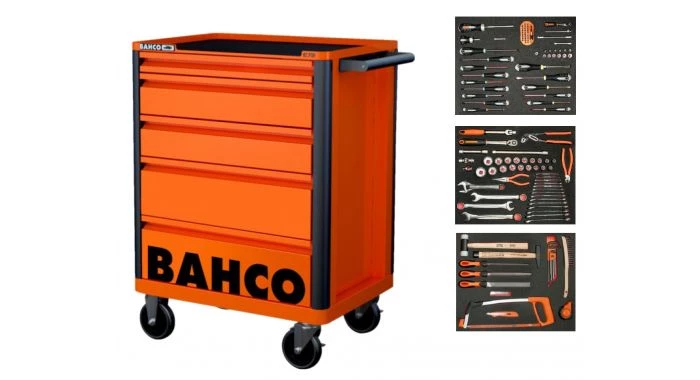 Bahco 1472K5-FULL3 E72 Storage HUB 130pcs - 5 tiroirs - Orange 3 Bahco 1472K5-FULL3 E72 Storage HUB 130pcs - 5 tiroirs - Orange