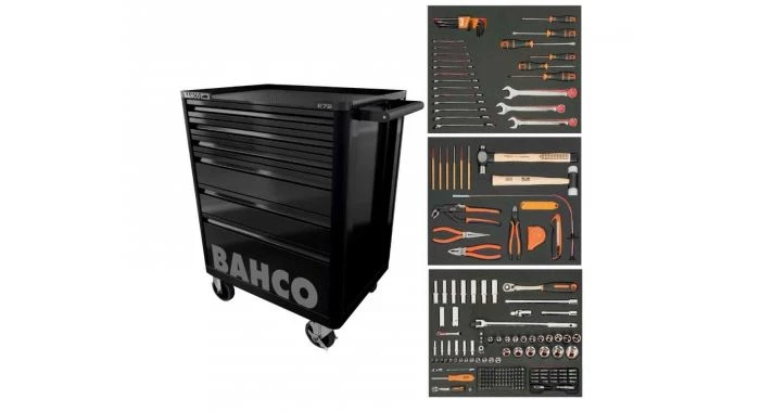 Bahco E72 Servante + Jeu d'outils 214pcs - 6 tiroirs (Noir) - 1472K6BKFF7SD 3 Bahco E72 Servante + Jeu d'outils 214pcs - 6 tiroirs (Noir) - 1472K6BKFF7SD