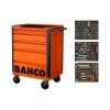 Bahco 1472K6-FULL3 E72 Servante Storage HUB - 130pcs - 6 tiroirs - Orange -Bahco Soldes Magasin 5d888a3e7c13222262dcf5a8fab6a98c