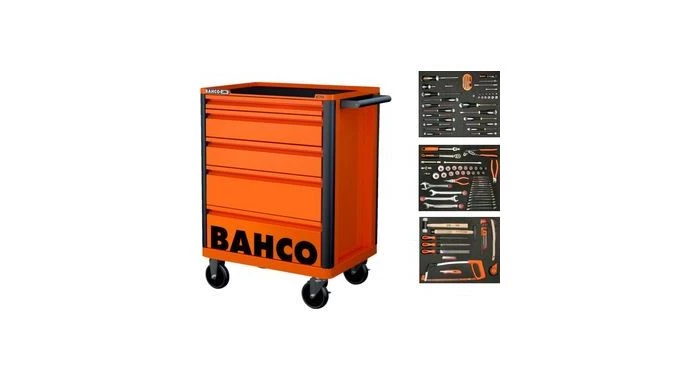 Bahco 1472K6-FULL3 E72 Servante Storage HUB - 130pcs - 6 tiroirs - Orange 3 Bahco 1472K6-FULL3 E72 Servante Storage HUB - 130pcs - 6 tiroirs - Orange