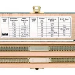 Bahco 1450D/2 - Double jeu de limes à restaurer les filets dans coffret en bois