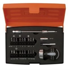 Bahco 808050S-22 - Jeu de tournevis à cliquet courts 22 pcs