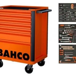 Bahco 1472K7-FULL3 E72 Storage HUB 130pcs - 7 tiroirs - Orange