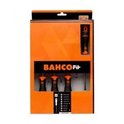 Bahco B219.008 - Jeu de tournevis vis à fente/Phillips BahcoFit avec poignée en caoutchouc - 8 pcs