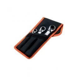 Bahco S4RM/3T - Jeu de clés polygonales à cliquet 4 en 1 - 3 pcs/étui