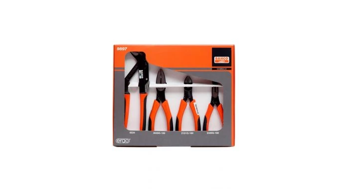 Bahco 9897 - Jeu de 4 pinces tous usages ERGO™ 3 Bahco 9897 - Jeu de 4 pinces tous usages ERGO™