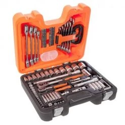 Bahco S910 - Jeu de douilles longues et 6 pans 1/4'' et 1/2'' métrique et jeu de clés mixtes (91pcs)