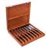 Bahco 434-S8-EUR - Jeu de ciseaux à bois anti-fissures ERGO™ - 8 pcs/coffret en bois
