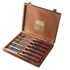 Bahco 424P-S6-EUR - Jeu de burins avec manche revêtement caoutchouc 6-32 mm - 6 pcs/coffret en bois