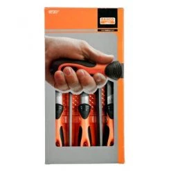 Bahco 1-477-10-2-2 - Jeu de limes ERGO™ avec râpe demi-ronde mi-douce 250 mm - 5 pcs